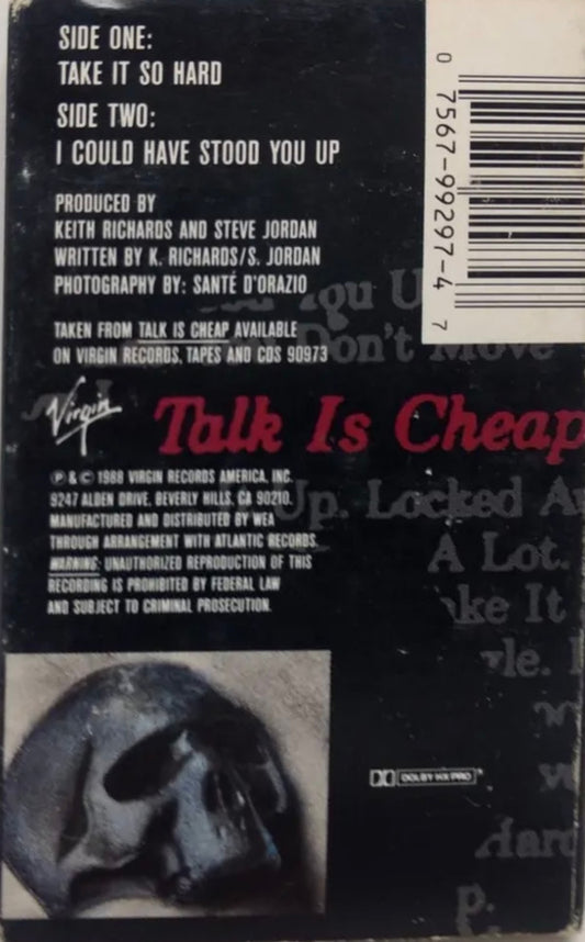 Keith Richards : Take It So Hard (Cass, Single)