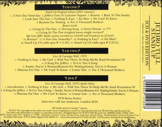 Jethro Tull : Stand Up (2xCD, Album, RE, RM, Dig + DVD, Multichannel, NTSC)