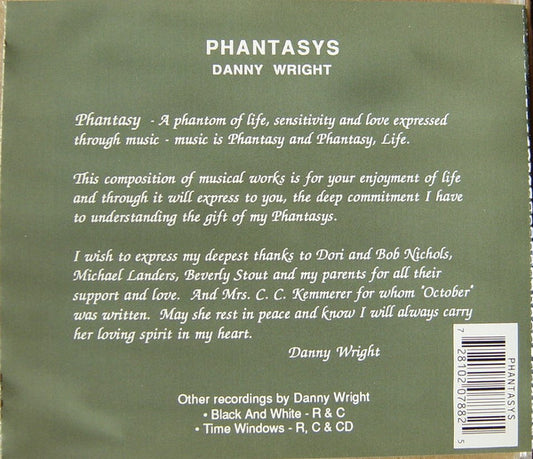 Danny Wright : Phantasys (CD, Album)