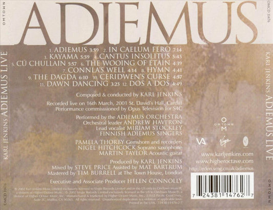 Karl Jenkins, Adiemus : Live (CD, Album)