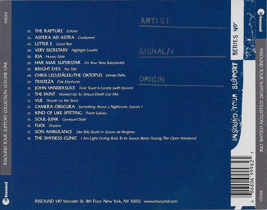 Various : Insound Tour Support Collection Vol. No. One (CD, Comp)