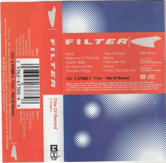 Filter (2) : Title Of Record (Cass, Album)