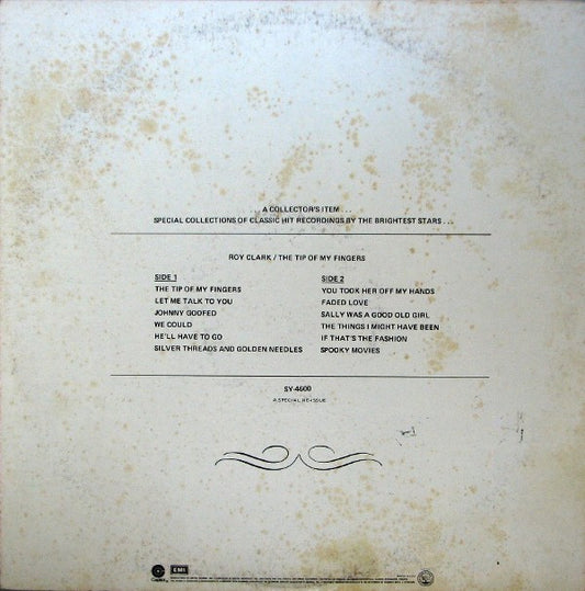 Roy Clark : The Tip Of My Fingers (LP, Album, RE, Jac)