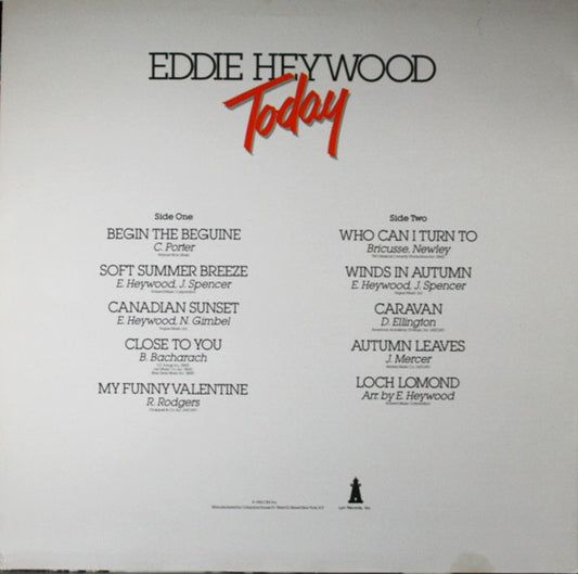 Eddie Heywood : Today (LP, Album, Club)