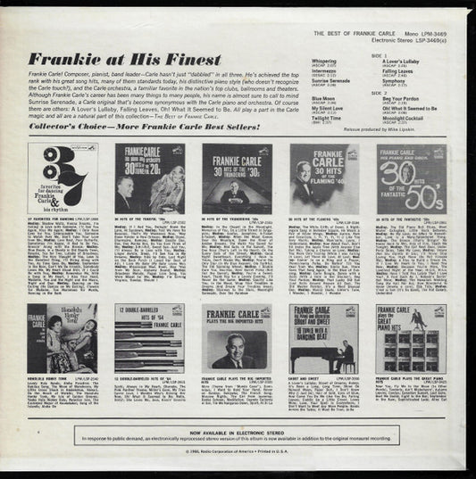 Frankie Carle : The Best Of Frankie Carle (LP, Comp, RE, Ind)