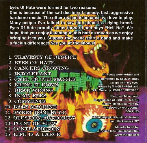 Eyes Of Hate : Eyes Of Hate (CD, Album)