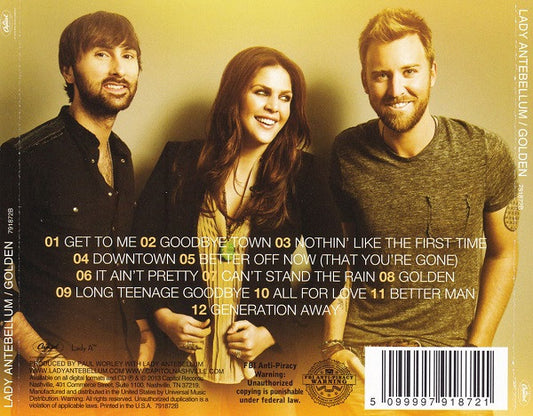 Lady Antebellum : Golden (CD, Album)