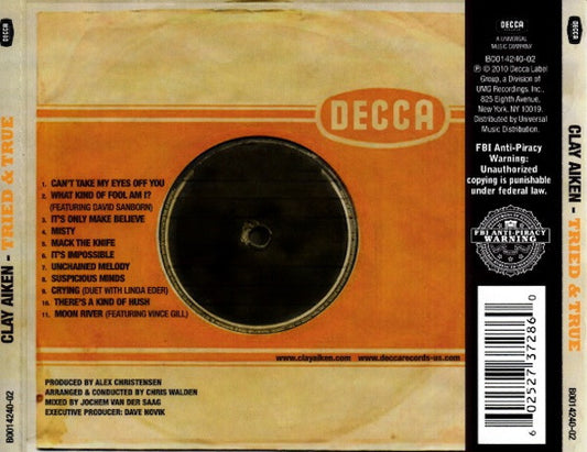 Clay Aiken : Tried & True (CD, Album)