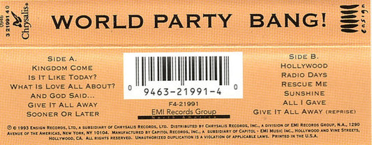 World Party : Bang! (Cass, Album)