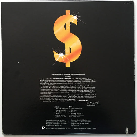Wildman Steve (2) : The Six Thousand Dollar Nigger (LP)