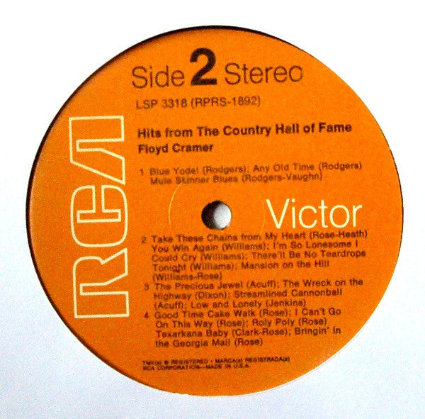 Floyd Cramer : Hits From The Country Hall Of Fame (LP, Ind)