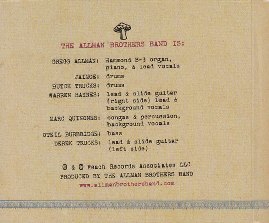 The Allman Brothers Band : Alltel Pavilion At Walnut Creek Raleigh, NC 8/10/03 (3xCD, Album)