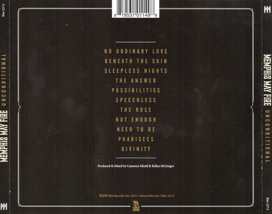 Memphis May Fire : Unconditional (CD, Album)