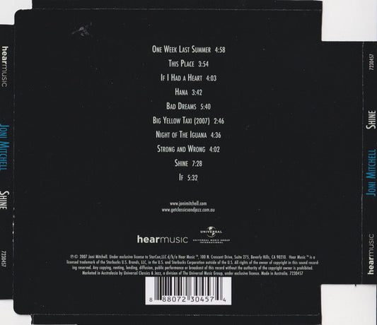 Joni Mitchell : Shine (CD, Album, Sup)