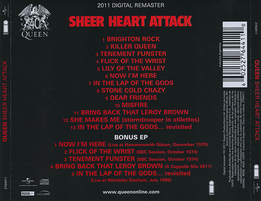 Queen : Sheer Heart Attack (CD, Album, RE, RM + CD, EP)