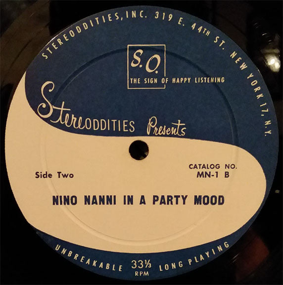 Nino Nanni : Nino Nanni In A Party Mood (LP, Album, Mono)