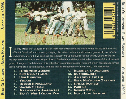 Ladysmith Black Mambazo : Best Of Ladysmith Black Mambazo (CD, Comp)