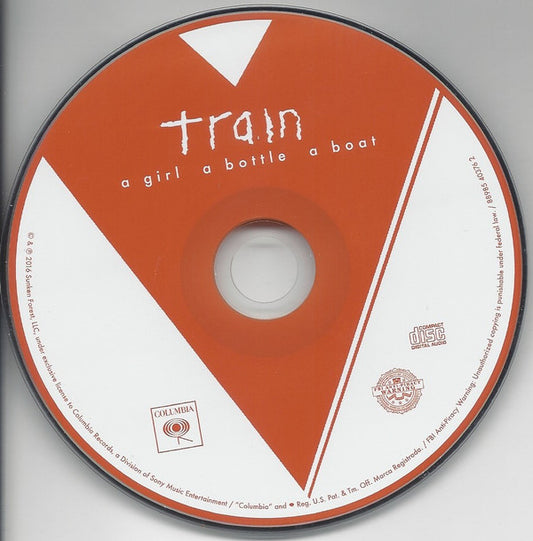 Train (2) : A Girl A Bottle A Boat (CD, Album)