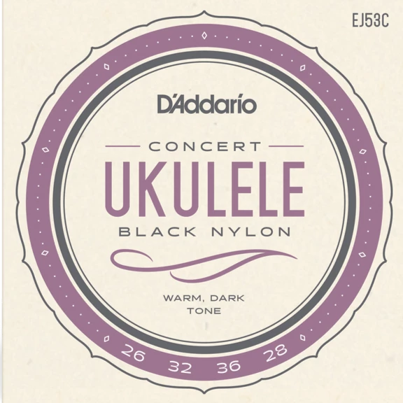 D’Addario Black Nylon Ukulele 26/36