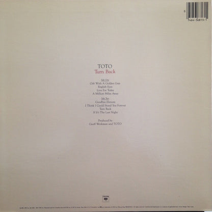 Toto : Turn Back (LP, Album, San)