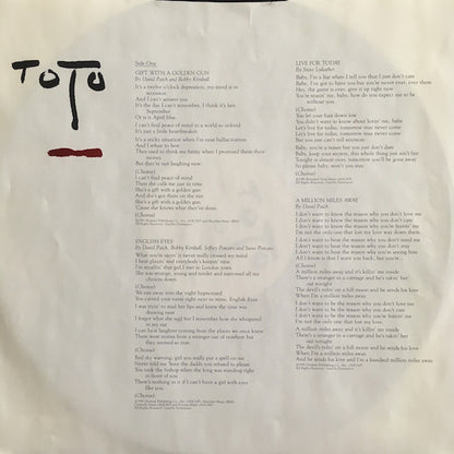 Toto : Turn Back (LP, Album, San)