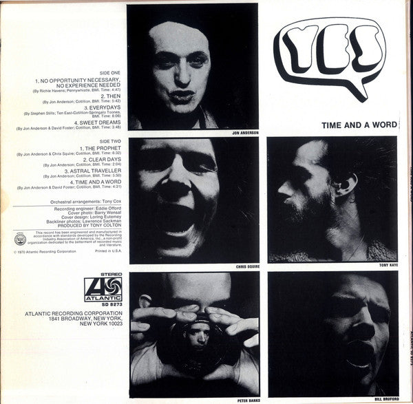 Yes : Time And A Word (LP, Album, RP, Spe)