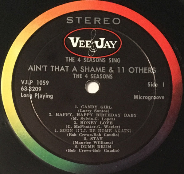 The 4 Seasons* : The 4 Seasons Sing Ain't That A Shame And 11 Others (LP, Album, Mic)