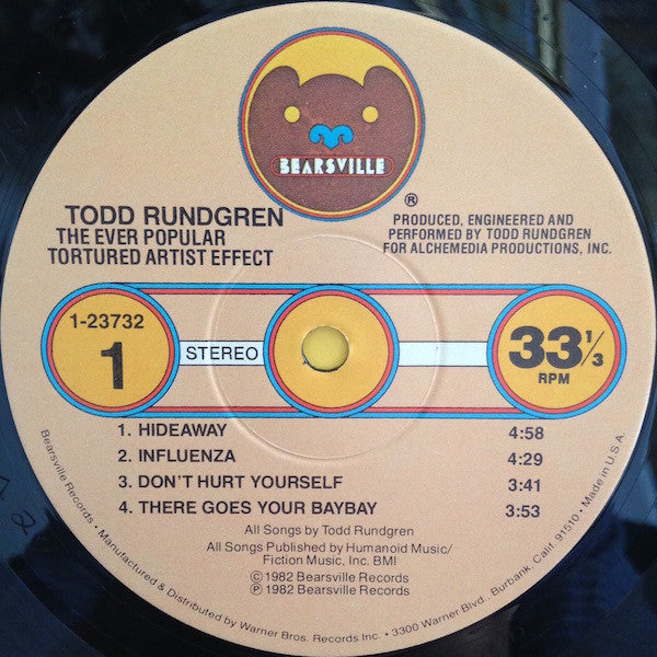 Todd Rundgren : The Ever Popular Tortured Artist Effect (LP, Album, All)