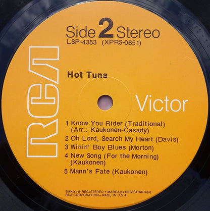 Hot Tuna : Hot Tuna (LP, Album, RP, Hol)