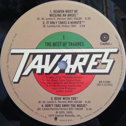 Tavares : The Best Of Tavares (LP, Comp, Los)