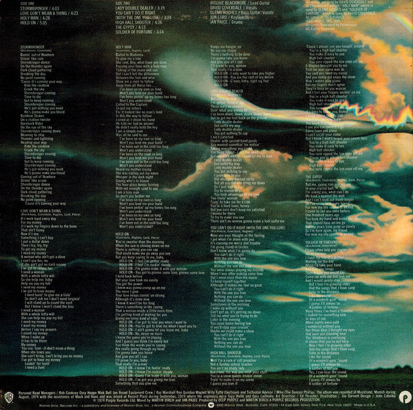 Deep Purple : Stormbringer (LP, Album, San)