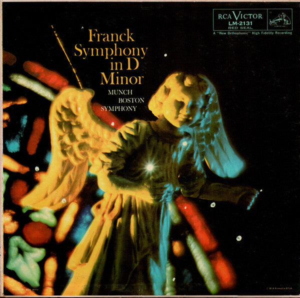 Franck* — Munch*, Boston Symphony* : Symphony In D Minor (LP, Mono, RP)