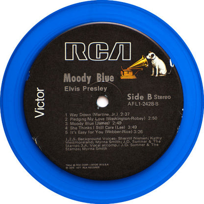 Elvis* : Moody Blue (LP, Album, Blu)
