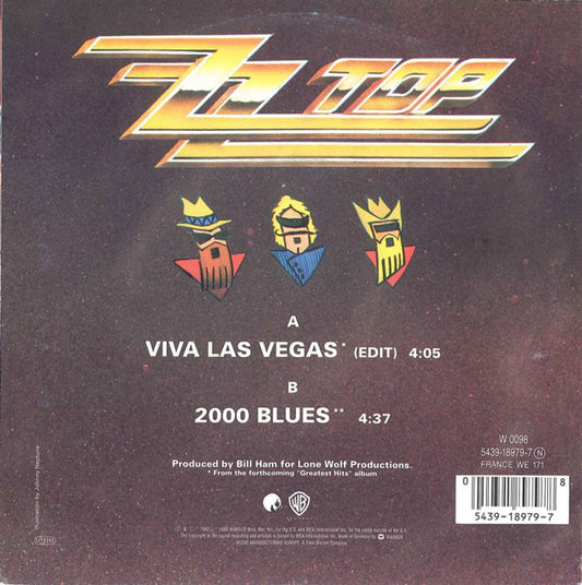 ZZ Top : Viva Las Vegas (7", Single)