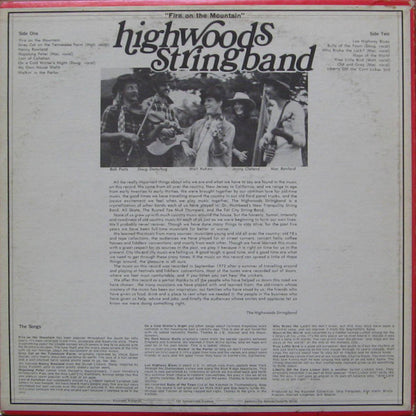 Highwoods Stringband : Fire On The Mountain (LP, Album, Wak)