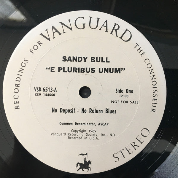 Sandy Bull : E Pluribus Unum (LP, Album, Promo)
