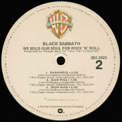 Black Sabbath : We Sold Our Soul For Rock 'N' Roll (2xLP, Comp, RE, Win)