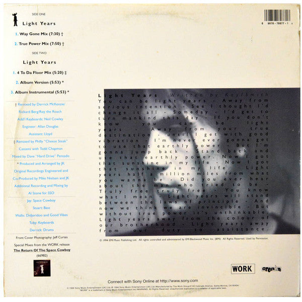 Jamiroquai : Light Years (12", Single)