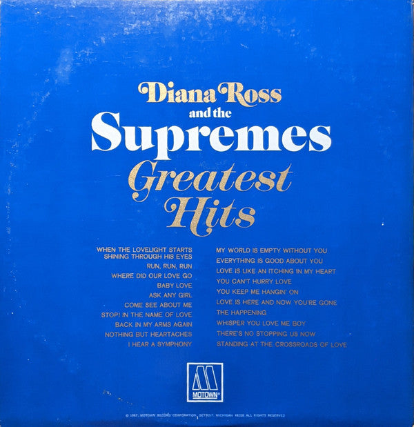 Diana Ross And The Supremes* : Greatest Hits (2xLP, Comp, RP, Gat)