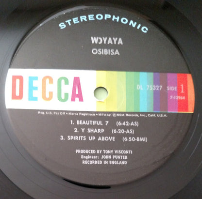 Osibisa : Woyaya (LP, Album, M/Print, Gat)