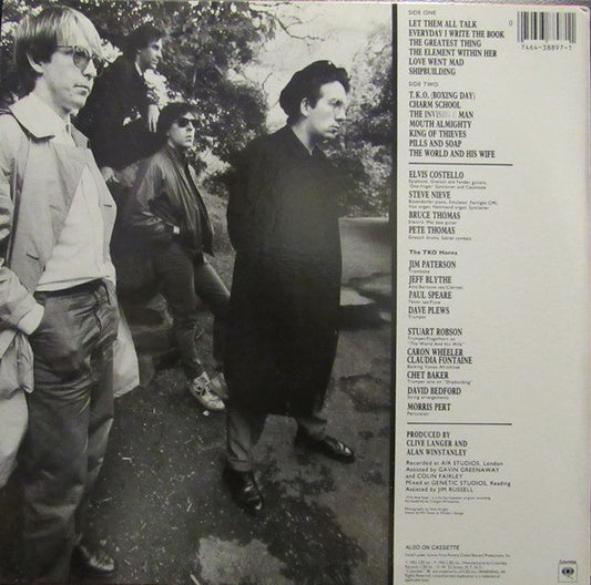 Elvis Costello And The Attractions* : Punch The Clock (LP, Album, Pit)
