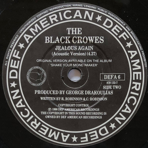 The Black Crowes : Hard To Handle (7", Single, Pap)