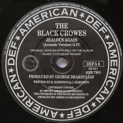 The Black Crowes : Hard To Handle (7", Single, Pap)