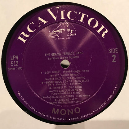 Earl Hines : The Grand Terrace Band (LP, Comp, Mono)