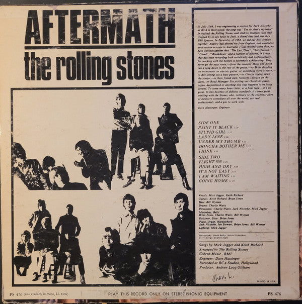 The Rolling Stones : Aftermath (LP, Album)