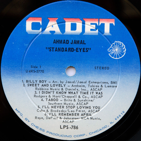 Ahmad Jamal : Standard-Eyes (LP, Album, RCA)