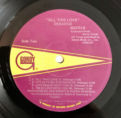 DeBarge : All This Love (LP, Album, RP, RE-)