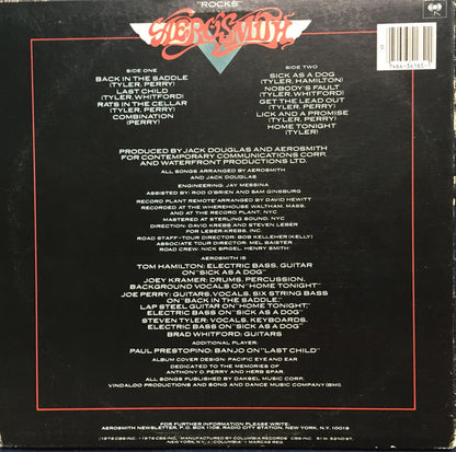 Aerosmith : "Rocks" (LP, Album, RE, Pit)