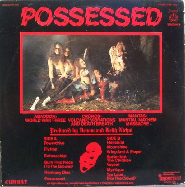 Venom (8) : Possessed (LP, Album, Gre)