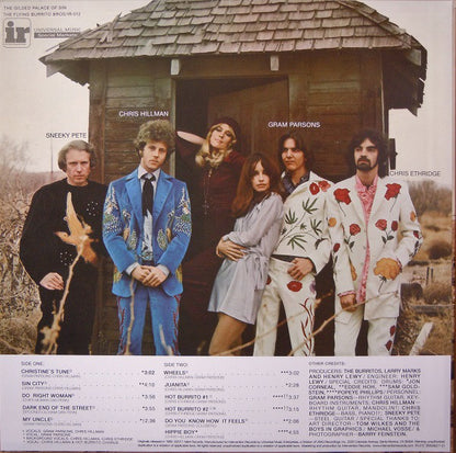 The Flying Burrito Bros : The Gilded Palace Of Sin (LP, Album, RE, 180)